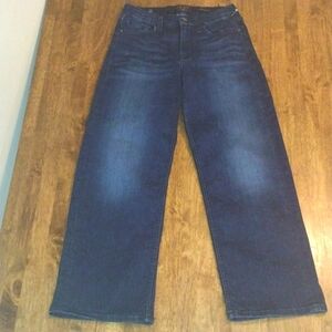 NWOT Dark Wash Cropped Wide Leg JEN 7 7 for All Mankind Collab Jeans 2